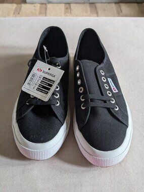 Brand New, Unworn Superga 2750 Cotu Classic Sneakers - Black White